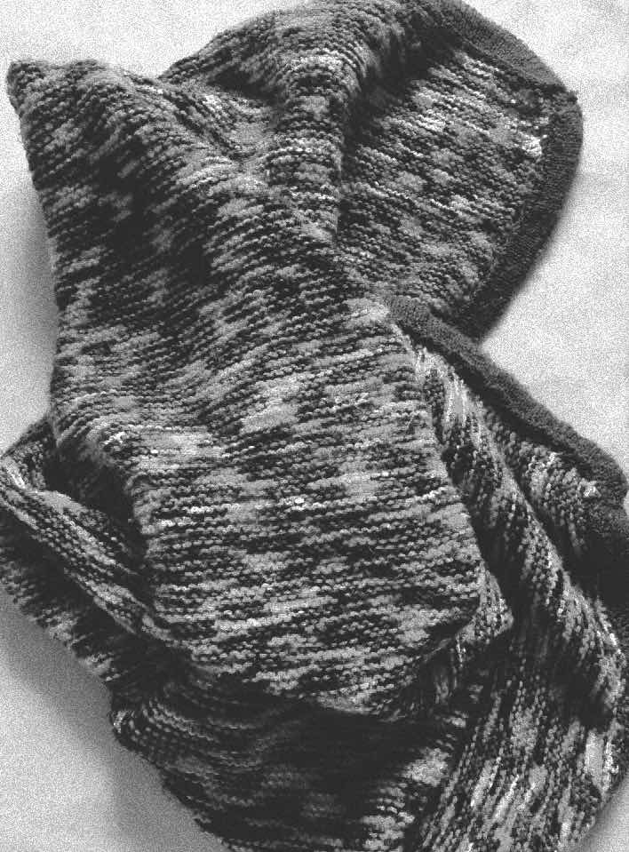 a woven scarf